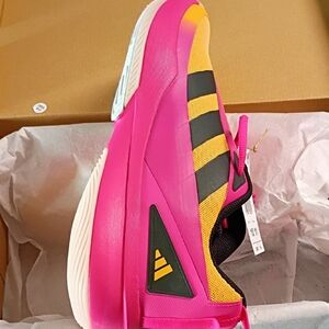 Adidas Vibrant Pink and Yellow Running Shoes